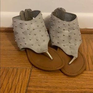 Grey sandals